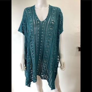 Womens Hollow Out Knit Cover Up